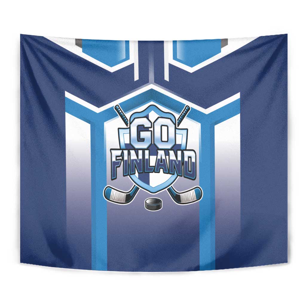 Finland Ice Hockey Tapestry Go Suomi Lion Unique Style