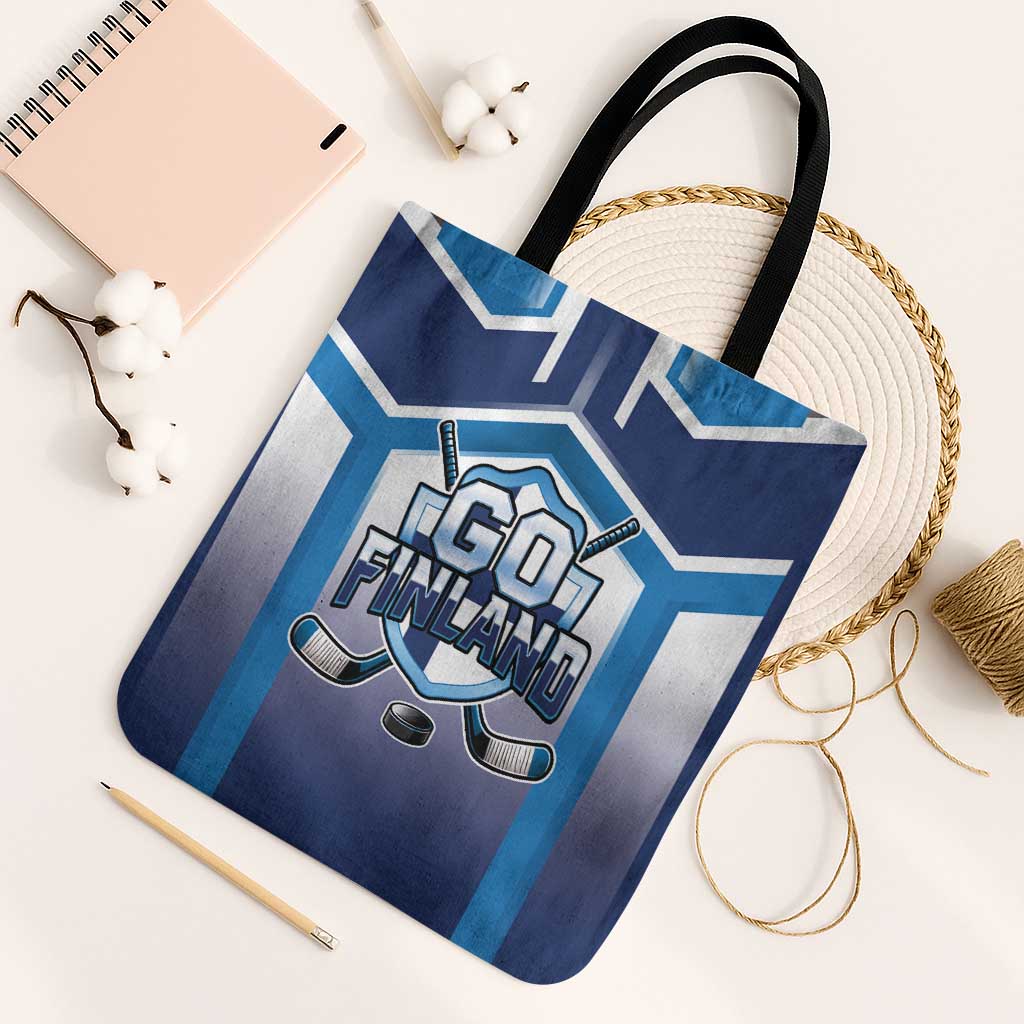 Finland Ice Hockey Tote Bag Go Suomi Lion Unique Style