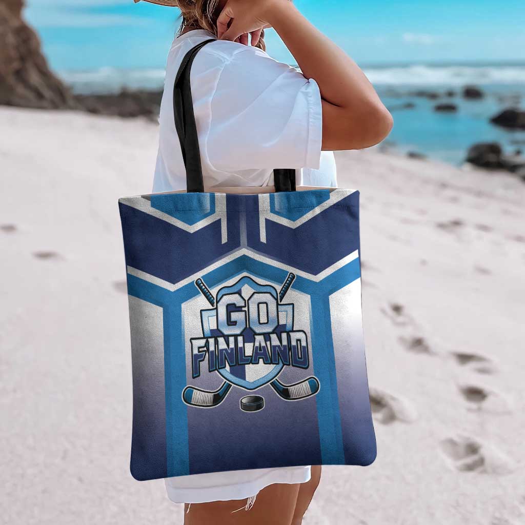 Finland Ice Hockey Tote Bag Go Suomi Lion Unique Style
