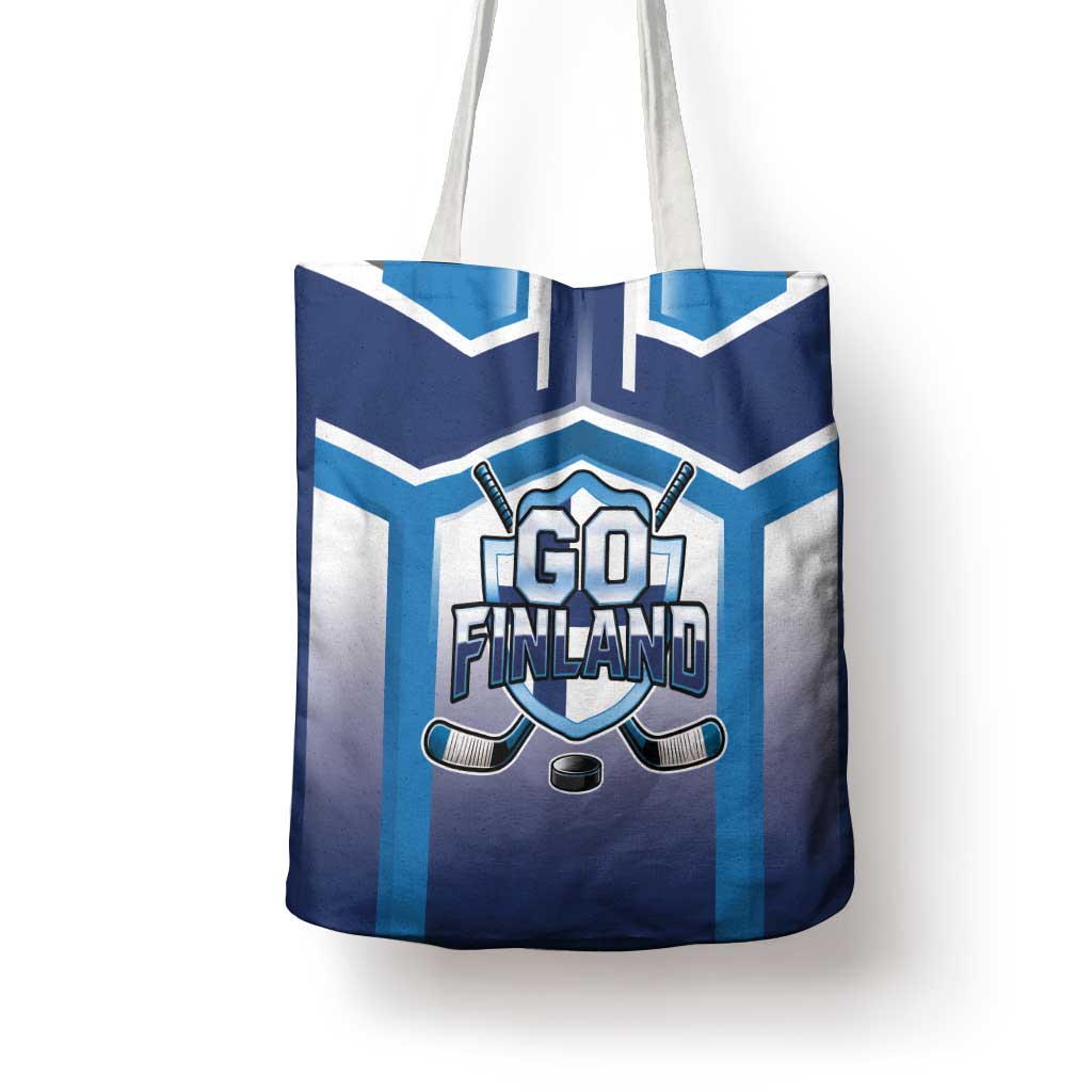 Finland Ice Hockey Tote Bag Go Suomi Lion Unique Style