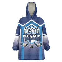 Finland Ice Hockey Custom Wearable Blanket Hoodie Go Suomi Lion Unique Style