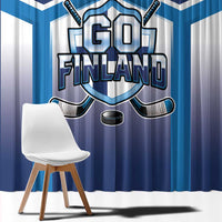 Finland Ice Hockey Window Curtain Go Suomi Lion Unique Style