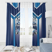 Finland Ice Hockey Window Curtain Go Suomi Lion Unique Style