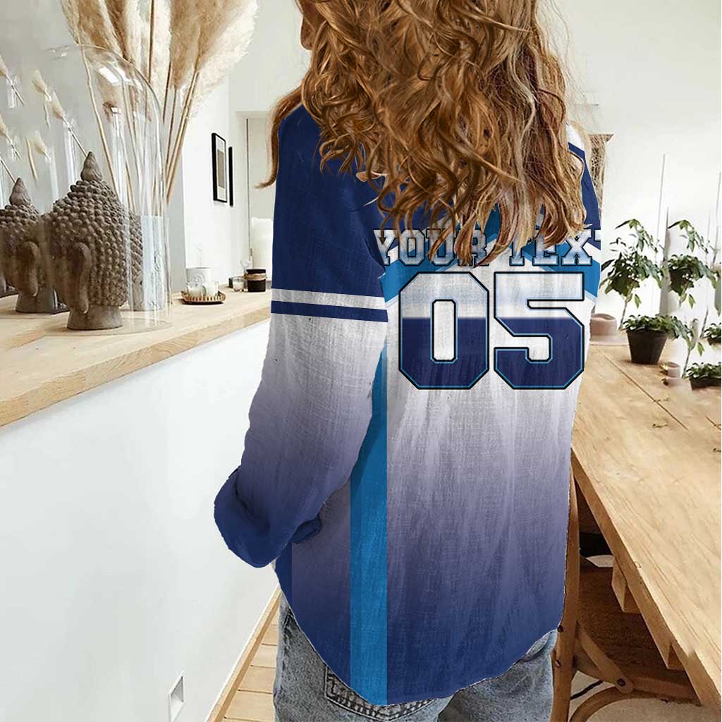 Finland Ice Hockey Custom Women Casual Shirt Go Suomi Lion Unique Style