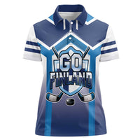 Finland Ice Hockey Custom Women Polo Shirt Go Suomi Lion Unique Style