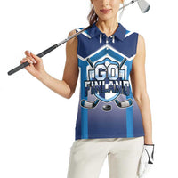 Finland Ice Hockey Custom Women Sleeveless Polo Shirt Go Suomi Lion Unique Style