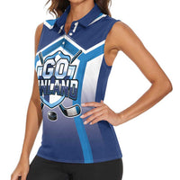 Finland Ice Hockey Custom Women Sleeveless Polo Shirt Go Suomi Lion Unique Style