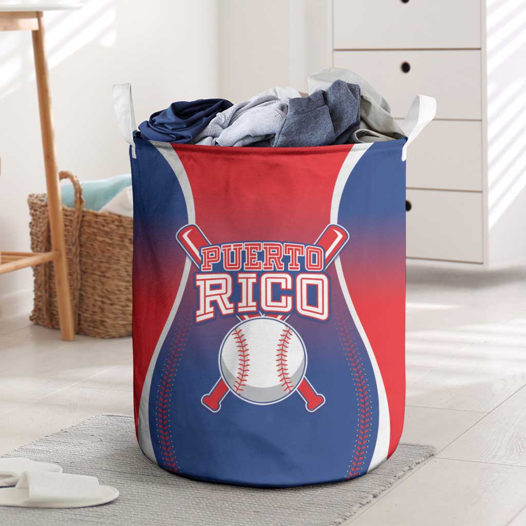 Puerto Rico Baseball Laundry Basket Unique Style