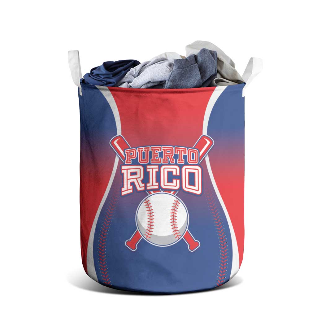 Puerto Rico Baseball Laundry Basket Unique Style