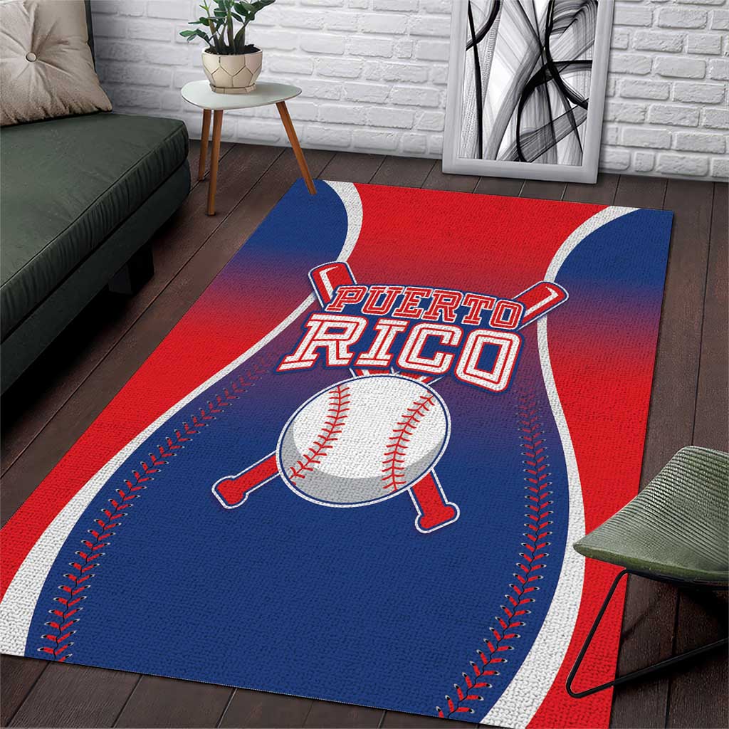 Puerto Rico Baseball Area Rug Unique Style