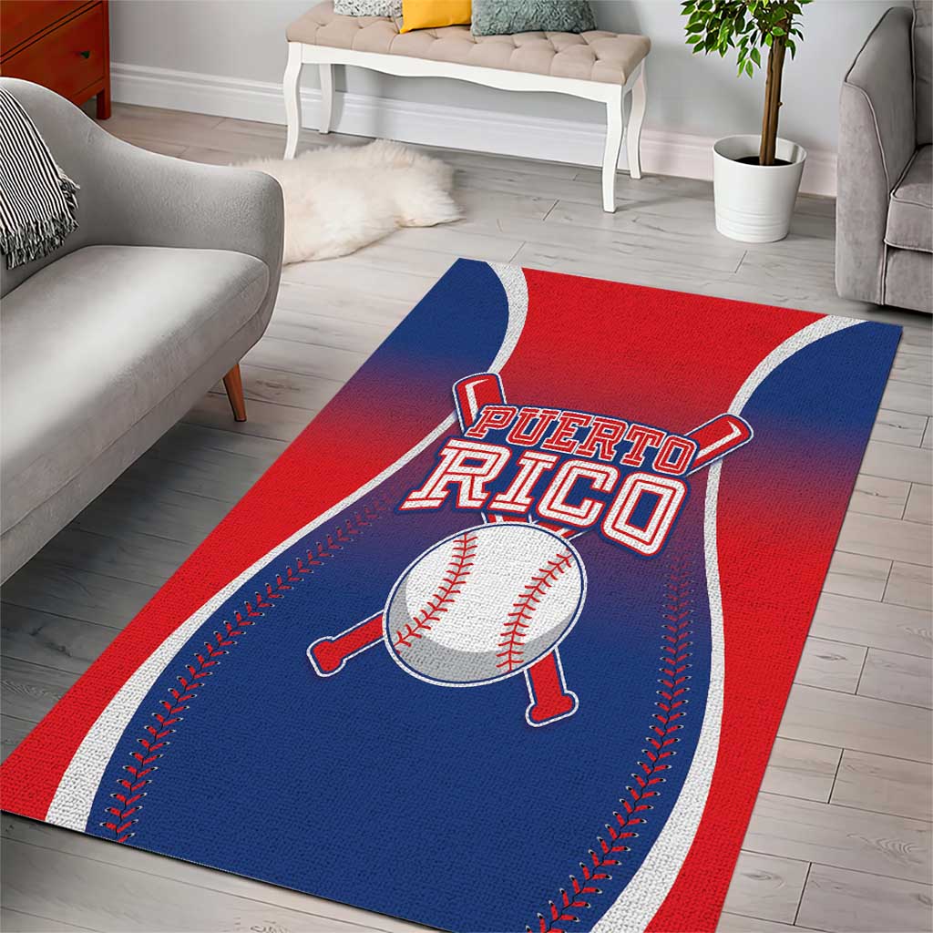 Puerto Rico Baseball Area Rug Unique Style