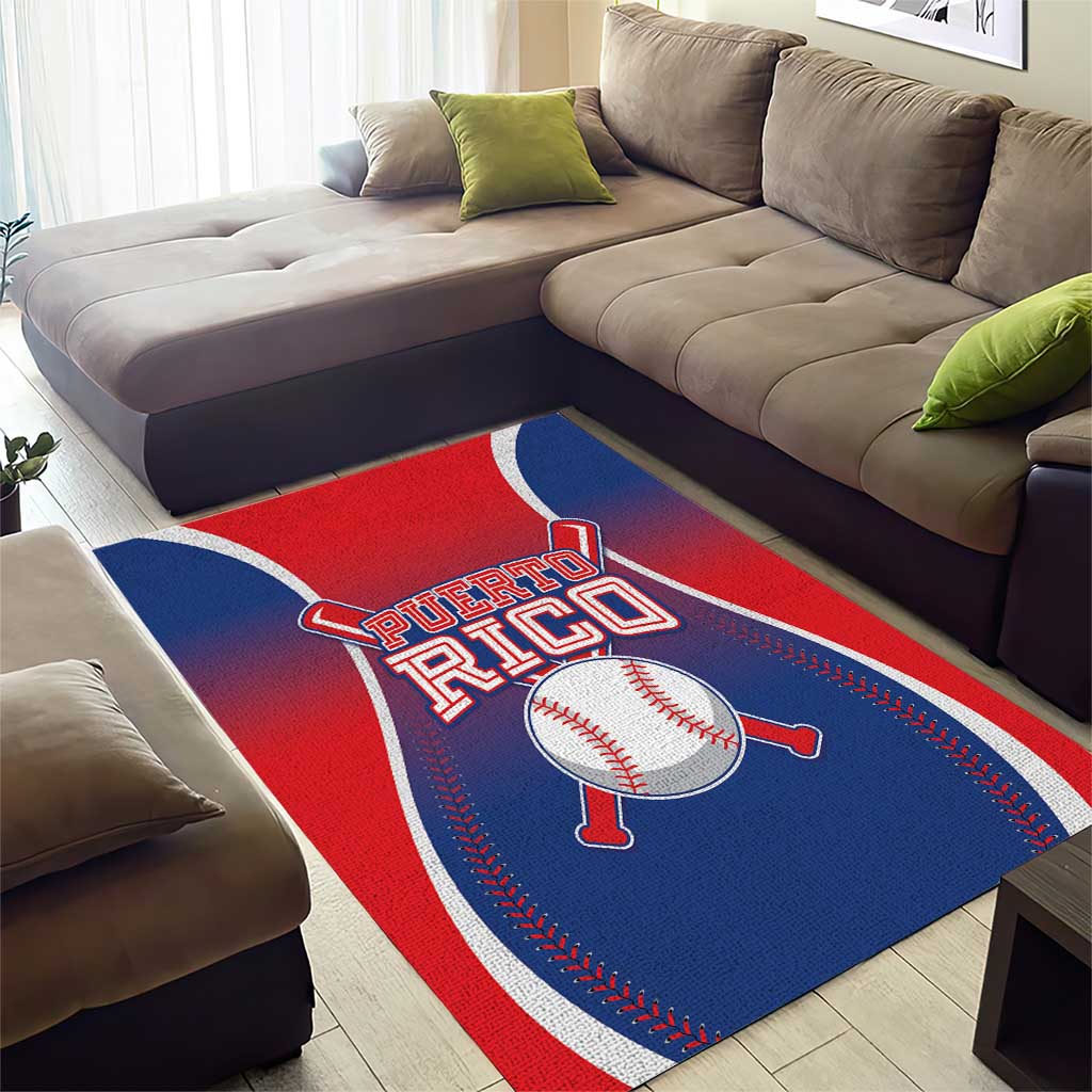 Puerto Rico Baseball Area Rug Unique Style