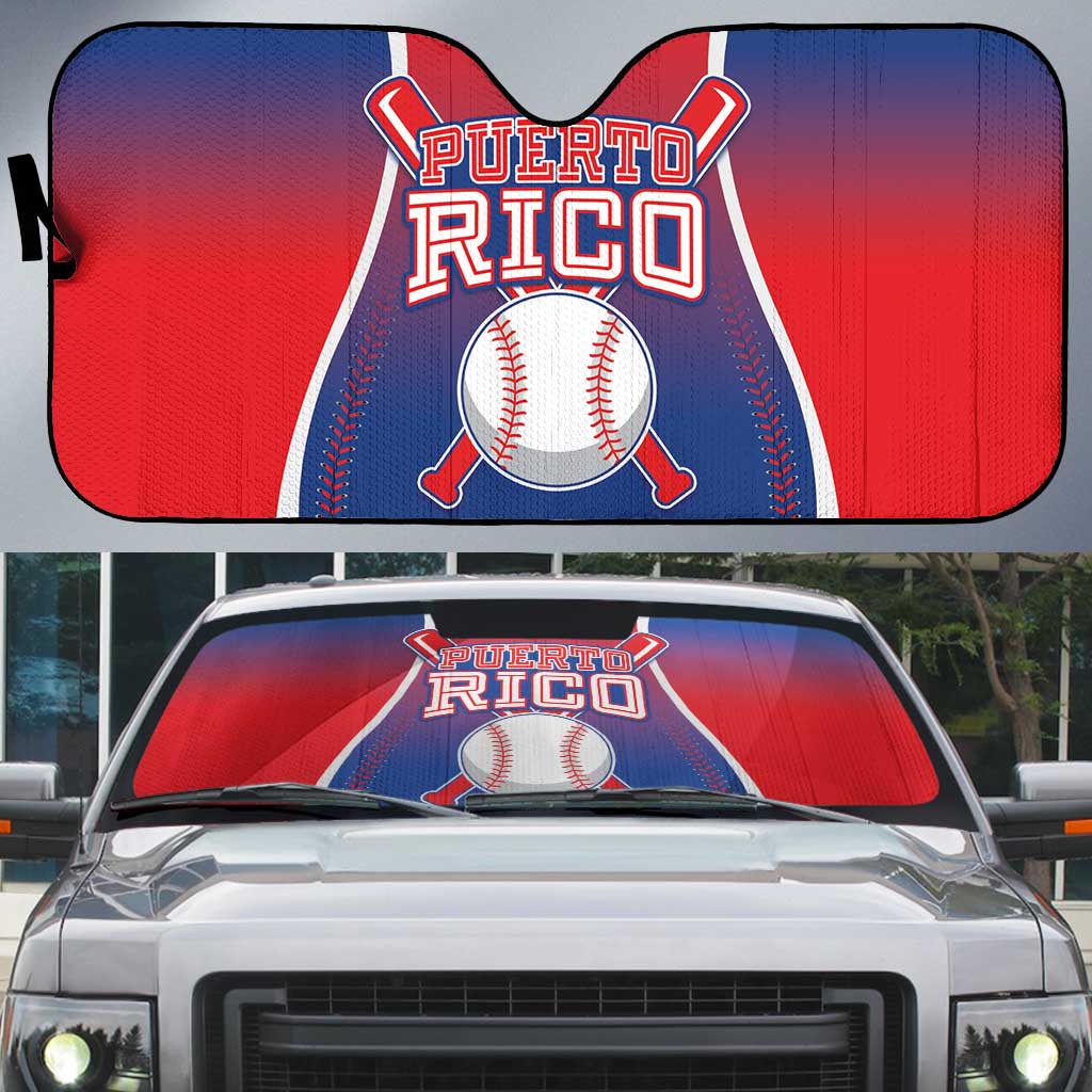 Puerto Rico Baseball Auto Sun Shade Unique Style
