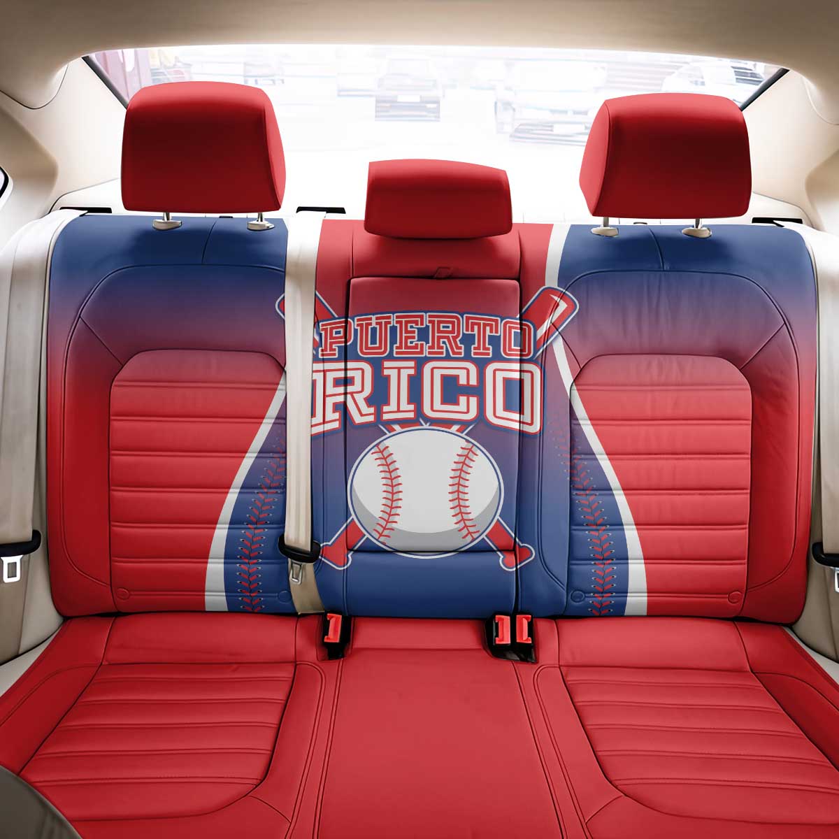Puerto Rico Baseball Back Car Seat Cover Unique Style
