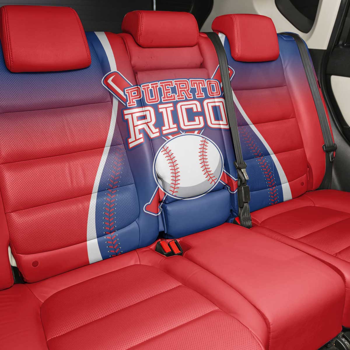 Puerto Rico Baseball Back Car Seat Cover Unique Style