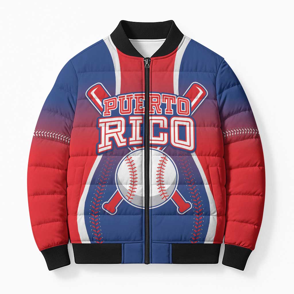 Puerto Rico Baseball Custom Bomber Puffer Jacket Unique Style