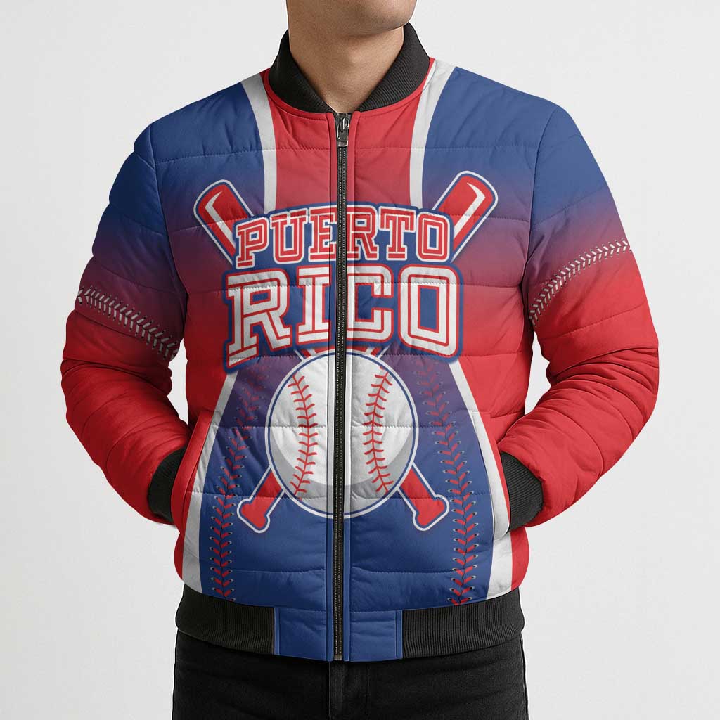 Puerto Rico Baseball Custom Bomber Puffer Jacket Unique Style
