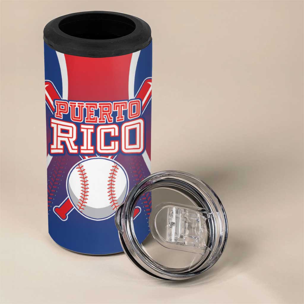 Puerto Rico Baseball Custom 4 in 1 Can Cooler Tumbler Unique Style