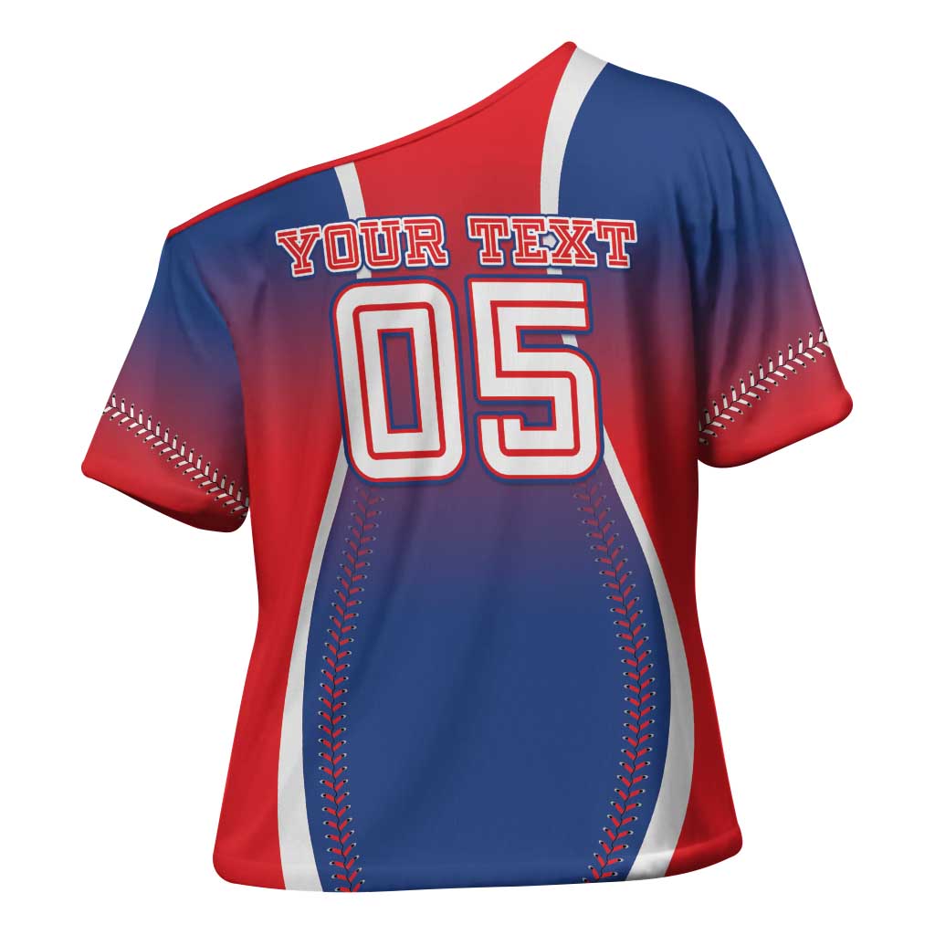 Puerto Rico Baseball Custom Cross Shoulder Shirt Unique Style