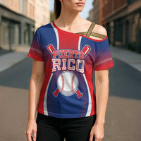 Puerto Rico Baseball Custom Cross Shoulder Shirt Unique Style