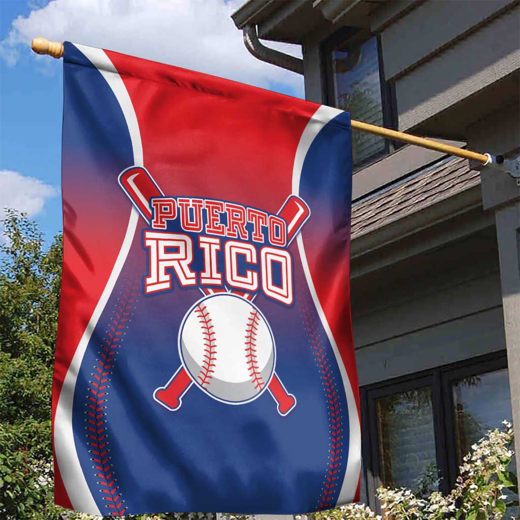 Puerto Rico Baseball Garden Flag Unique Style