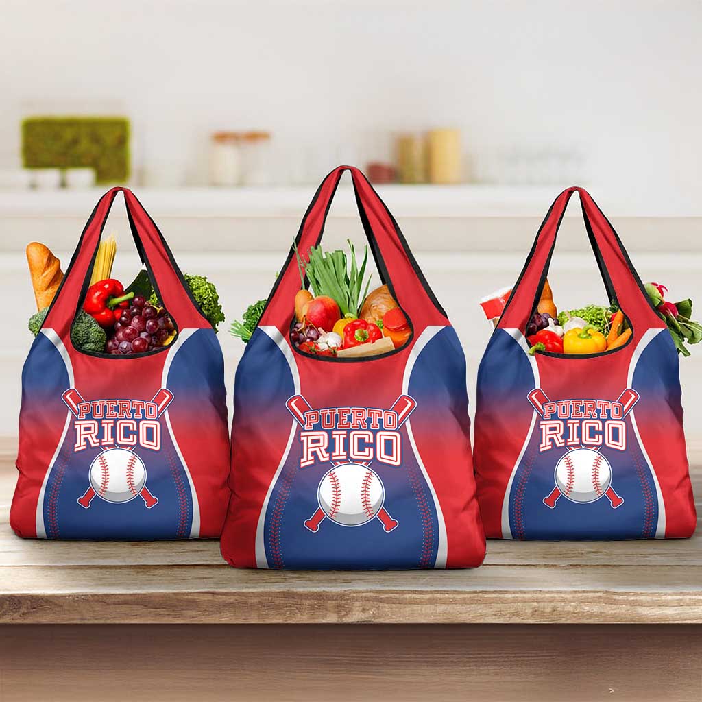 Puerto Rico Baseball Grocery Bag Unique Style