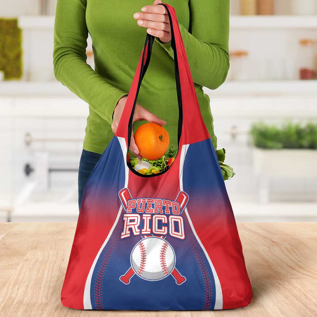 Puerto Rico Baseball Grocery Bag Unique Style