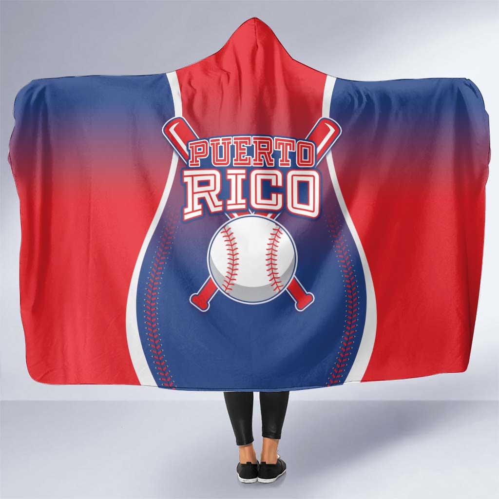 Puerto Rico Baseball Hooded Blanket Unique Style