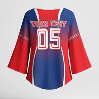 Puerto Rico Baseball Custom Kimono Sleeve Blouse Unique Style