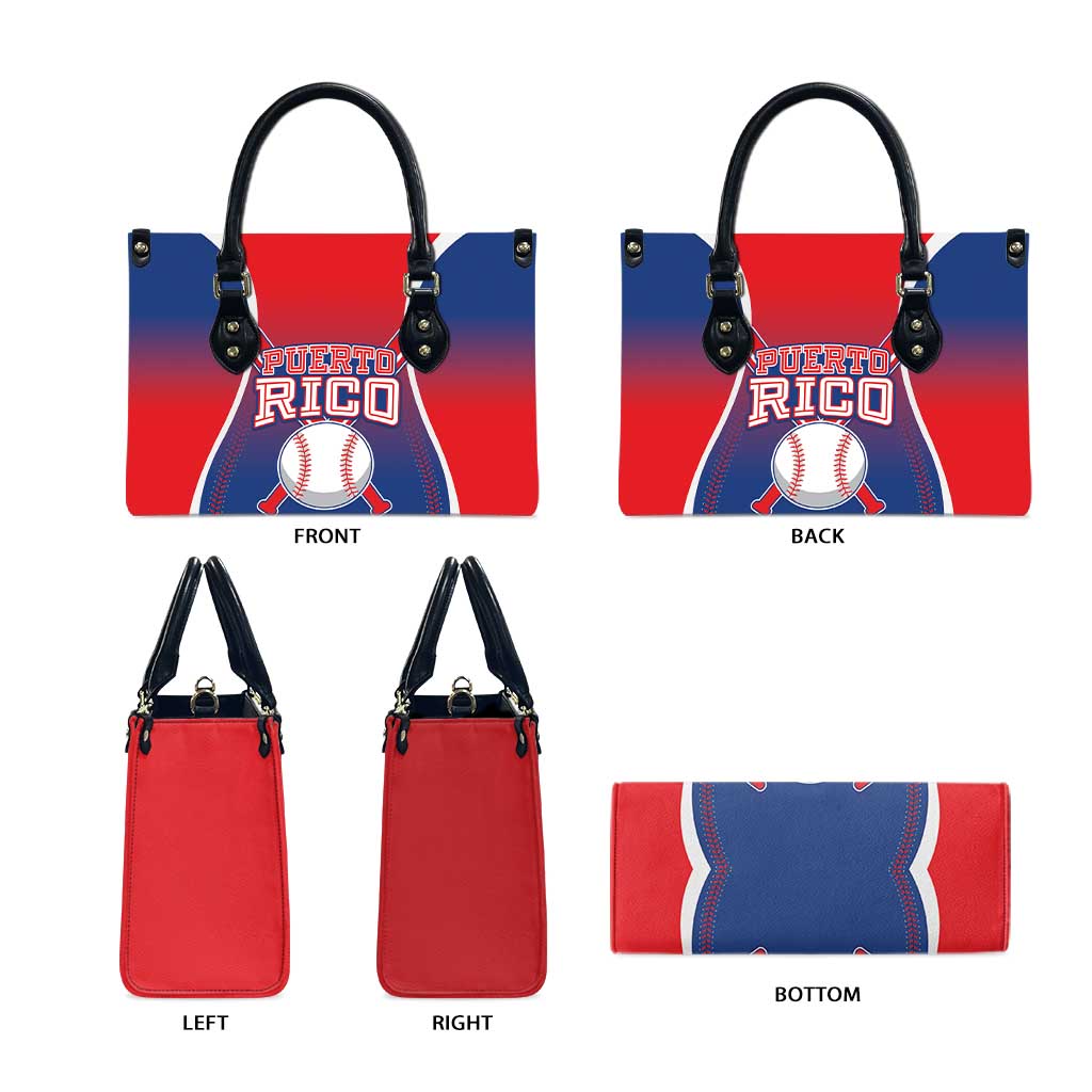 Puerto Rico Baseball Leather Bag Unique Style