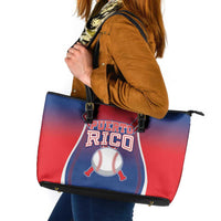 Puerto Rico Baseball Leather Tote Bag Unique Style