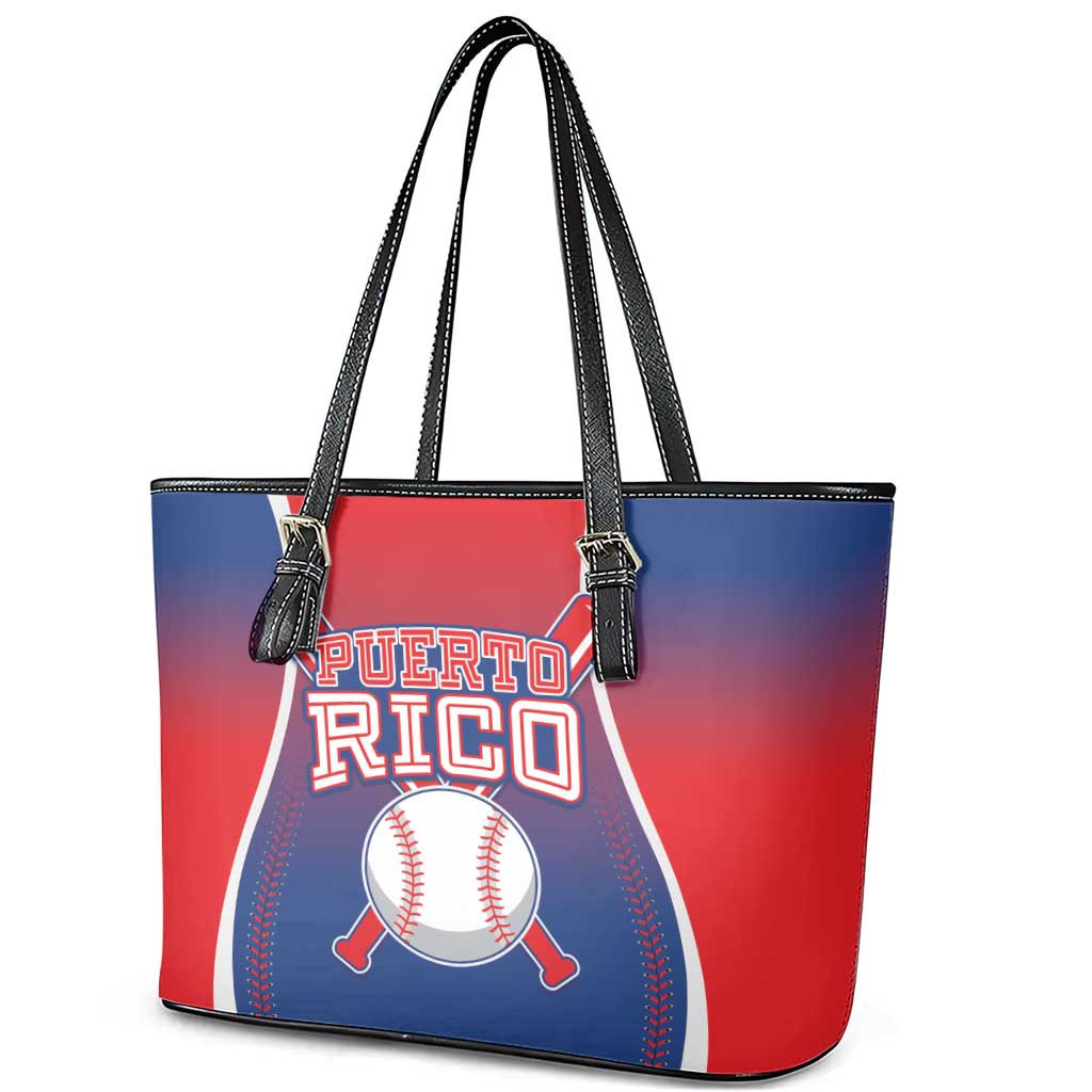 Puerto Rico Baseball Leather Tote Bag Unique Style