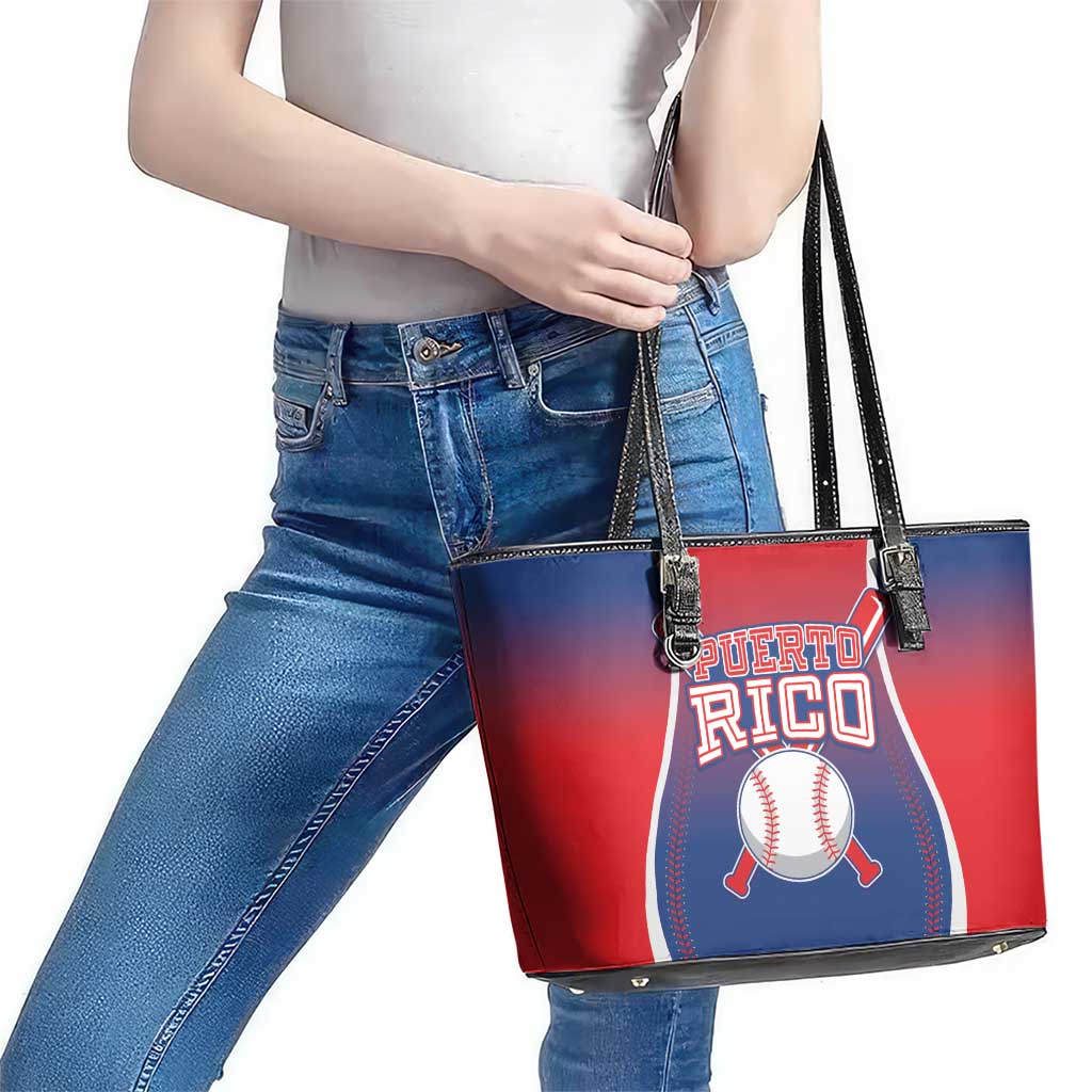 Puerto Rico Baseball Leather Tote Bag Unique Style