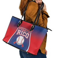 Puerto Rico Baseball Leather Tote Bag Unique Style