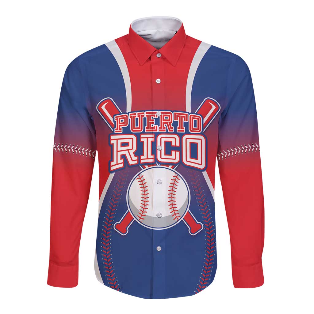 Puerto Rico Baseball Custom Long Sleeve Button Shirt Unique Style