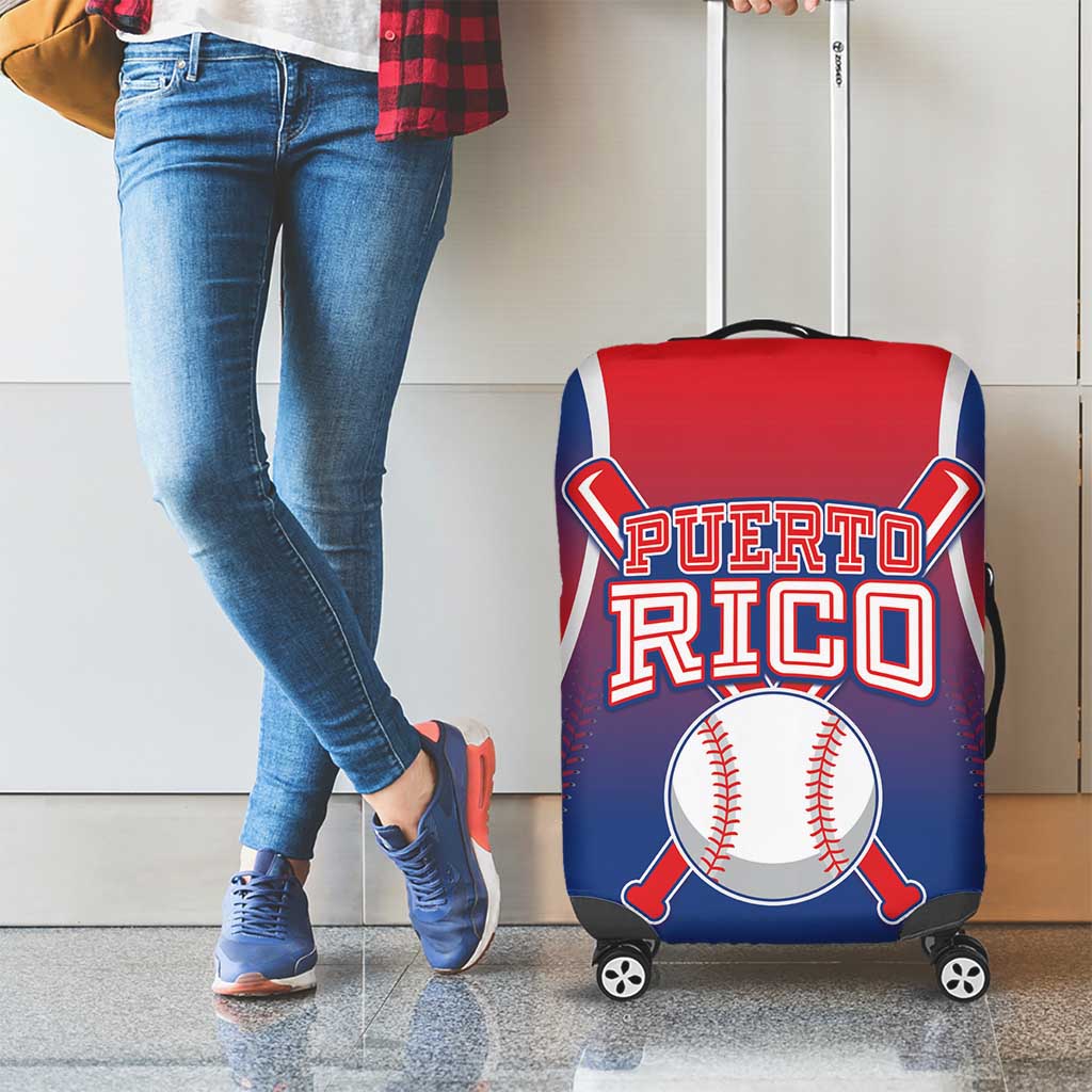 Puerto Rico Baseball Luggage Cover Unique Style