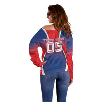 Puerto Rico Baseball Custom Off Shoulder Sweater Unique Style