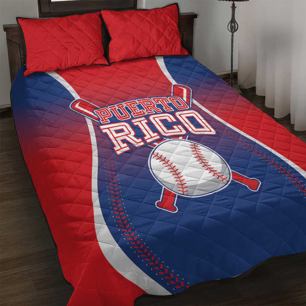 Puerto Rico Baseball Quilt Bed Set Unique Style