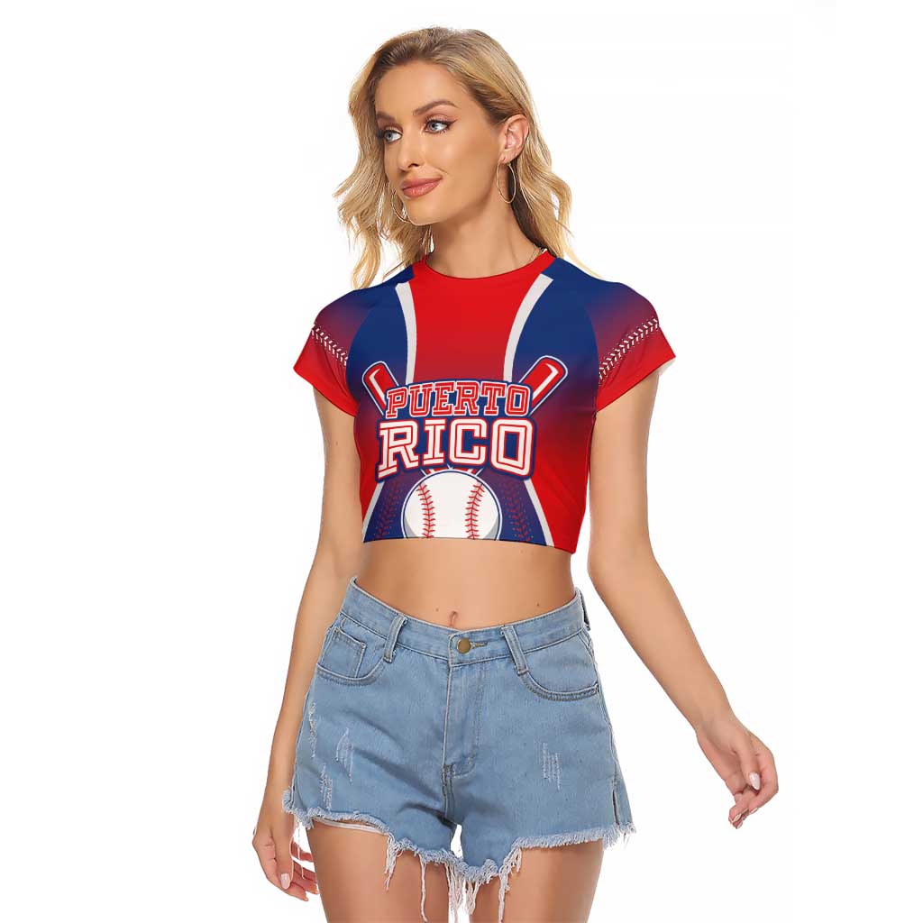 Puerto Rico Baseball Custom Raglan Cropped T Shirt Unique Style
