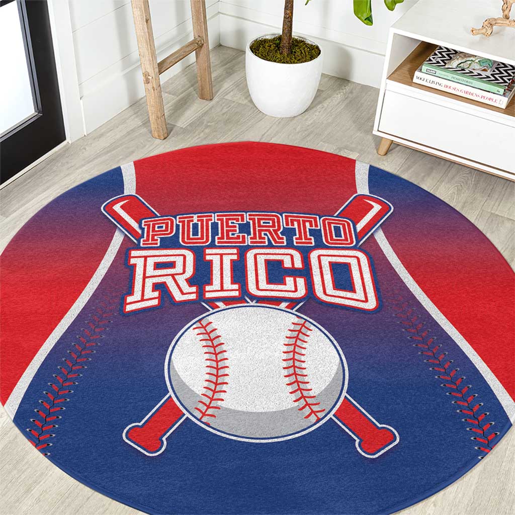 Puerto Rico Baseball Round Carpet Unique Style