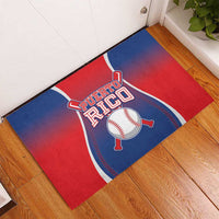 Puerto Rico Baseball Rubber Doormat Unique Style