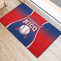 Puerto Rico Baseball Rubber Doormat Unique Style