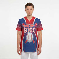 Puerto Rico Baseball Custom Scrub Top Unique Style