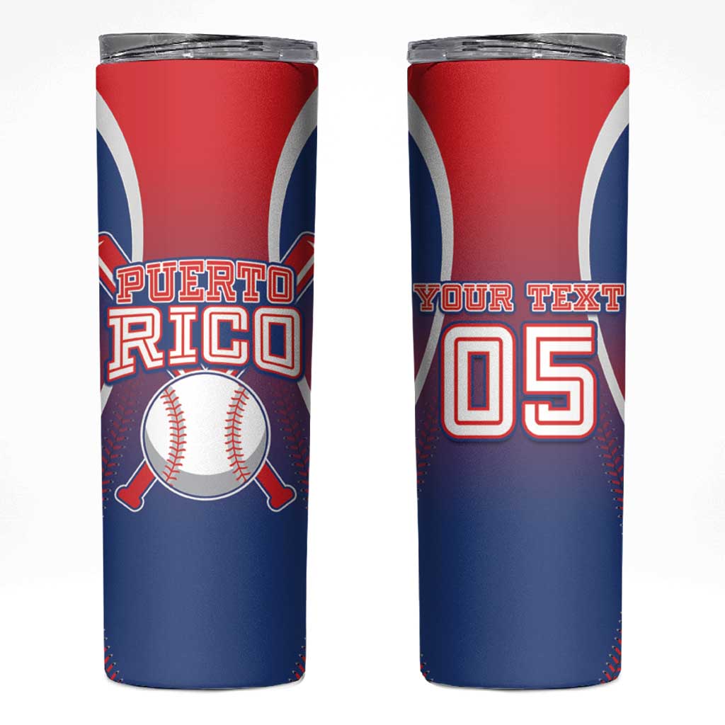 Puerto Rico Baseball Custom Skinny Tumbler Unique Style