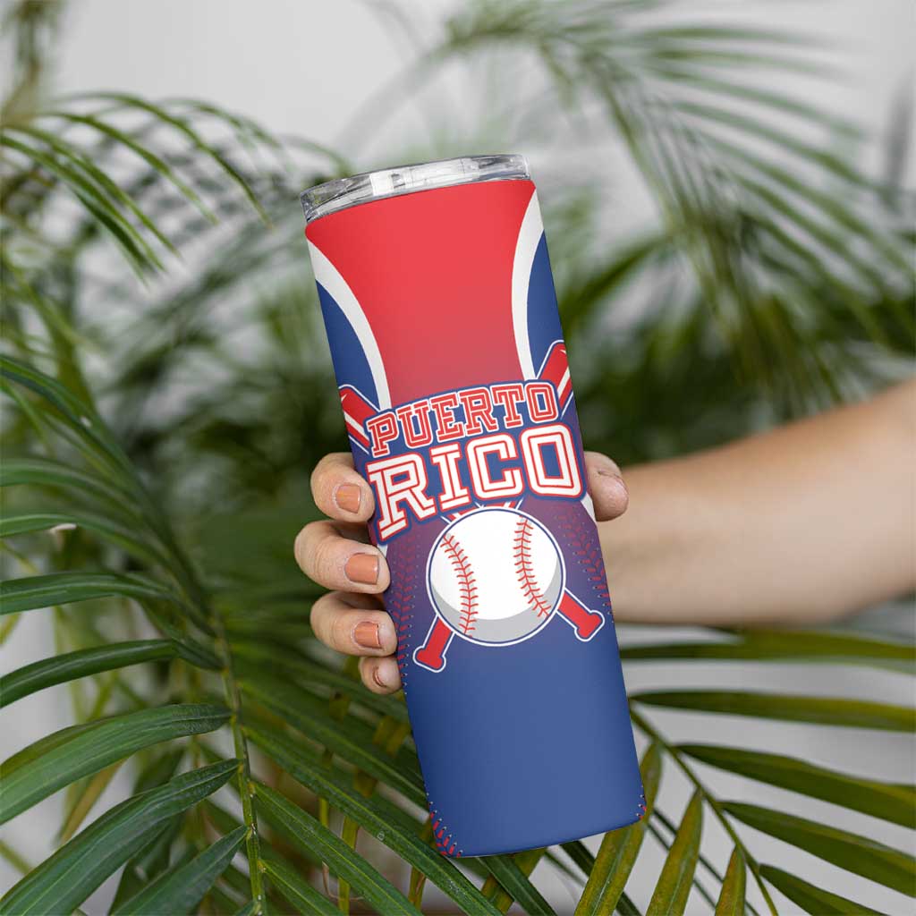 Puerto Rico Baseball Custom Skinny Tumbler Unique Style