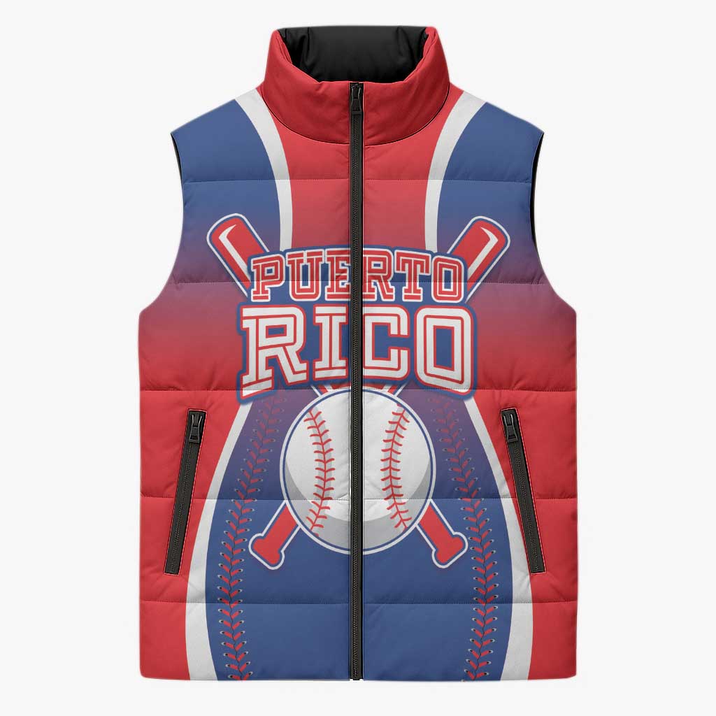 Puerto Rico Baseball Custom Sleeveless Puffer Jacket Unique Style