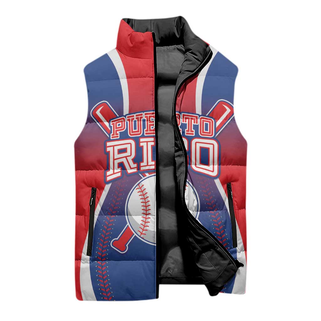 Puerto Rico Baseball Custom Sleeveless Puffer Jacket Unique Style