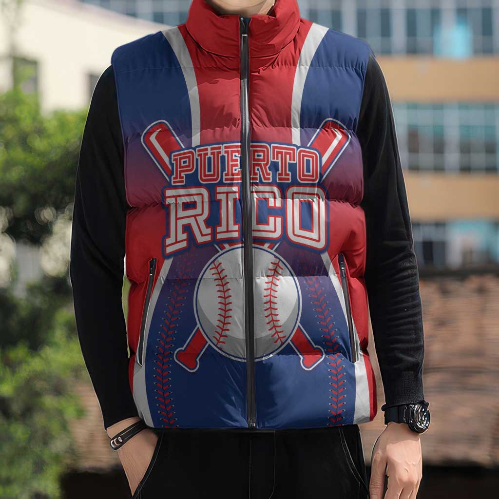 Puerto Rico Baseball Custom Sleeveless Puffer Jacket Unique Style