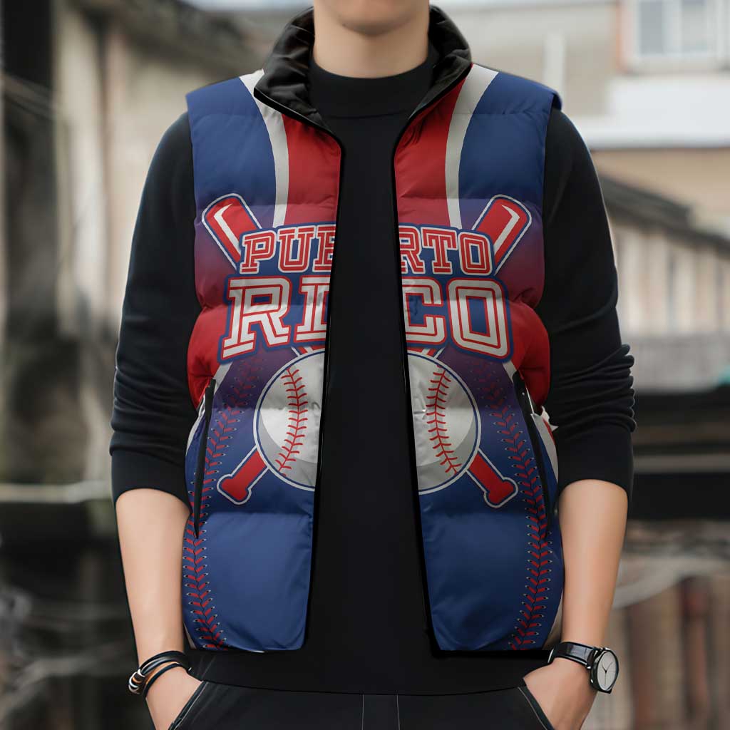 Puerto Rico Baseball Custom Sleeveless Puffer Jacket Unique Style