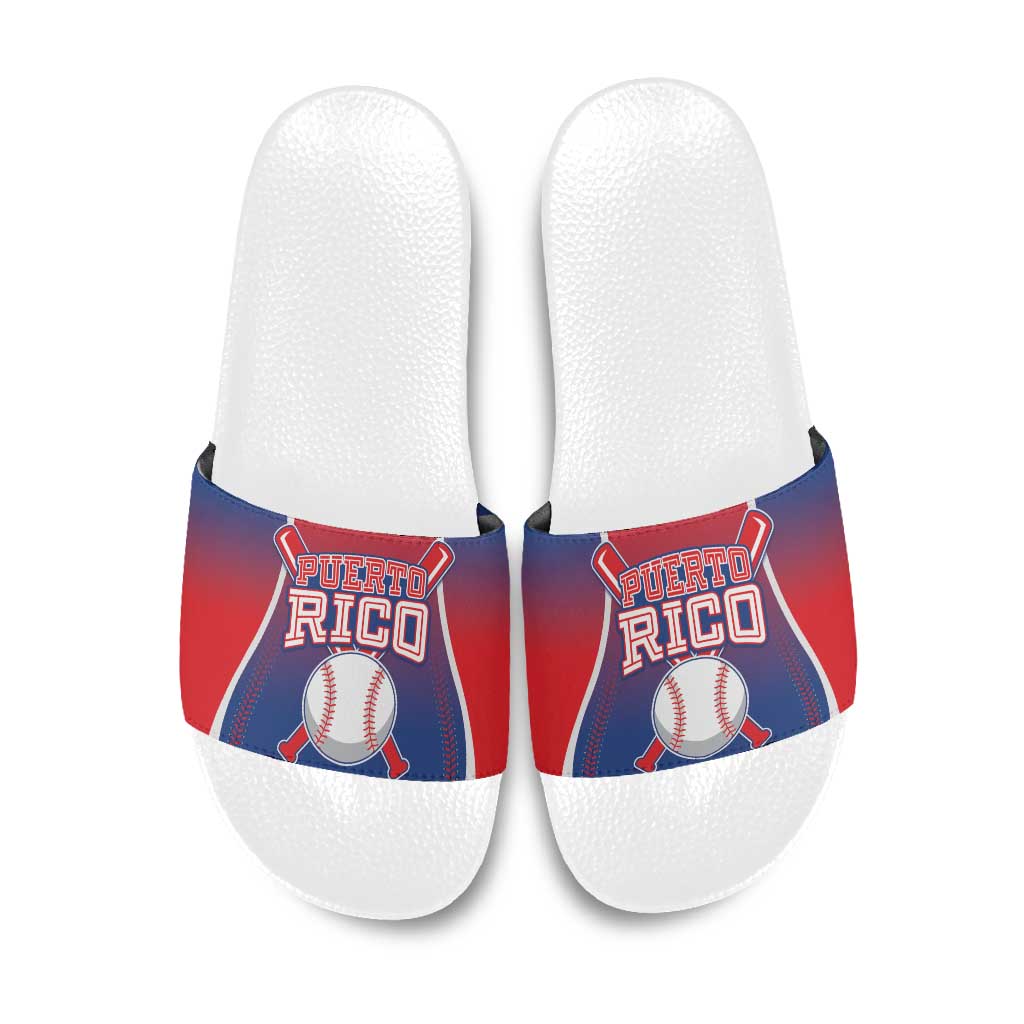 Puerto Rico Baseball Slide Sandals Unique Style
